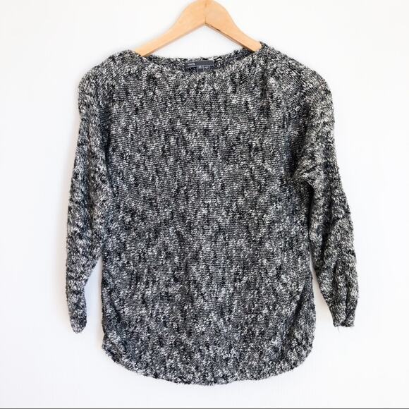 Vince | Marbled Knit Black and Gray Sweater - Picture 1 of 6